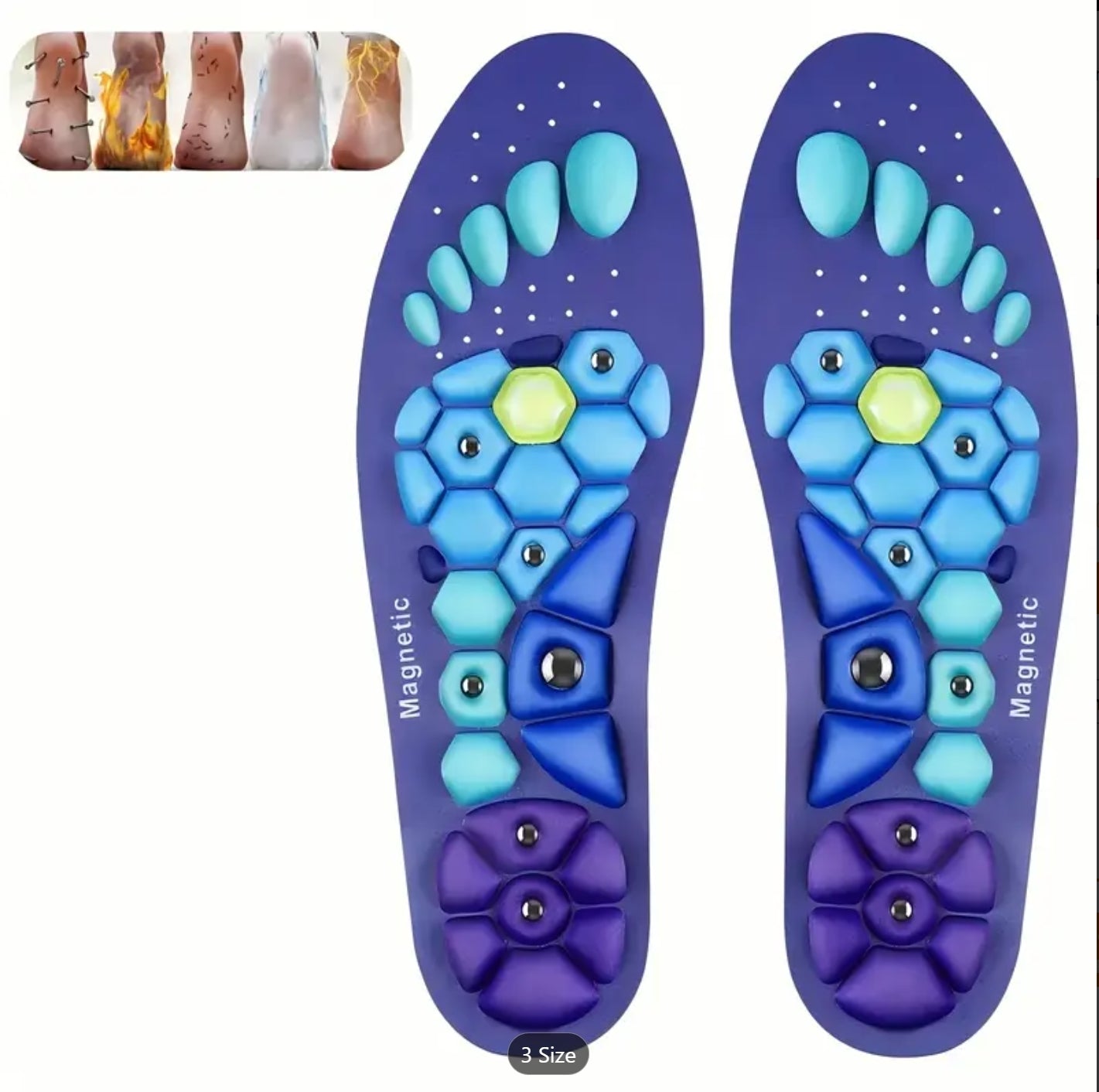 Flexa™ Magnetic Insoles with therapeutic magnets